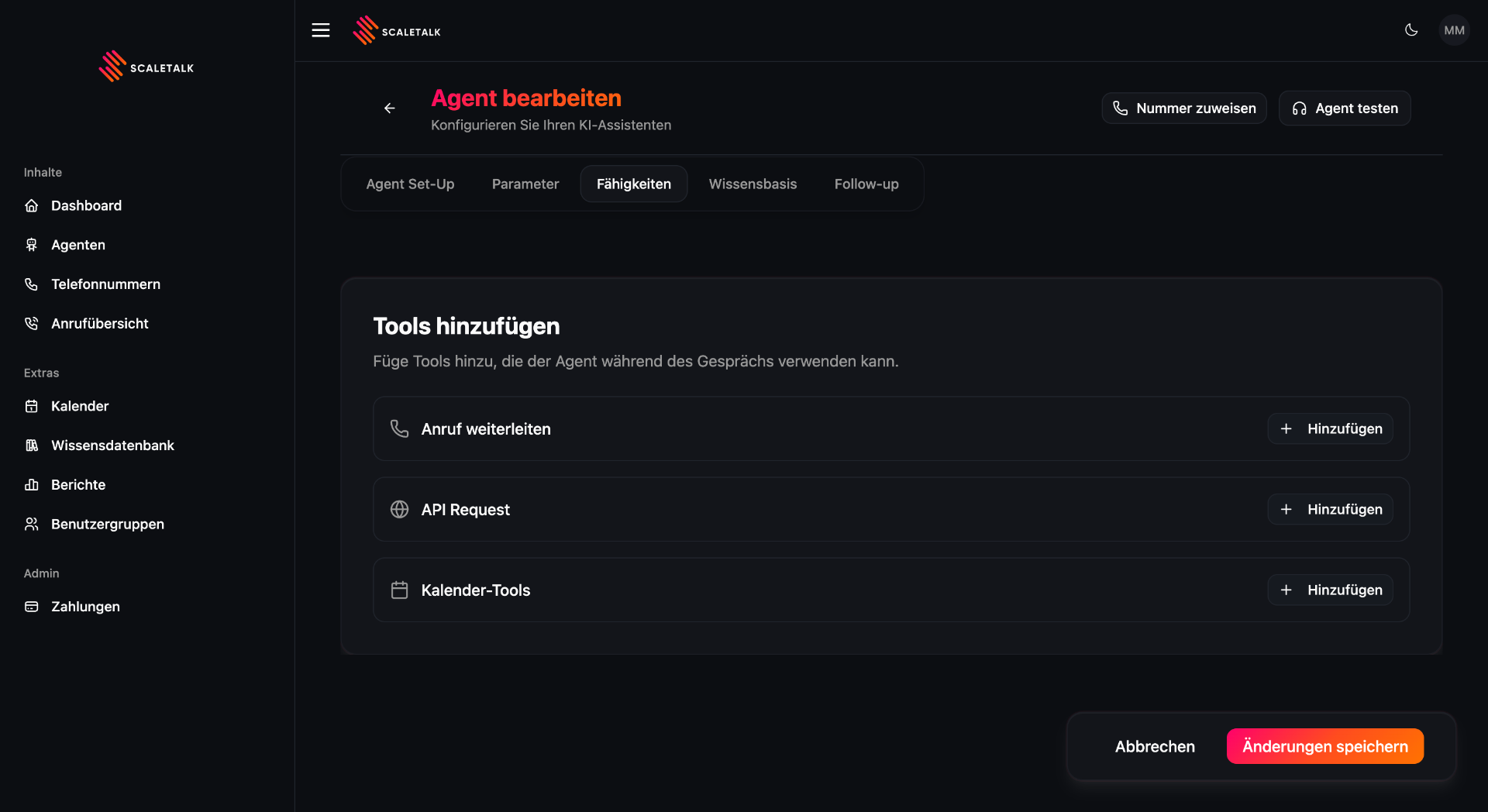 ScaleTalk Setup Schritt 3: Systeme verbinden